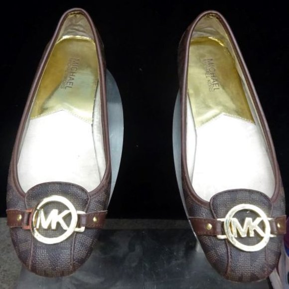 MICHAEL KORS Authentic LOGO FLATS Women's SHOES Footwear Flat SHOES Priced CHEAP - Picture 2 of 9
